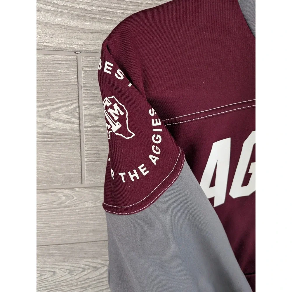 Adidas Texas A&M Aggies Aeroready Hoodie Mens Maroon Grey Size Large